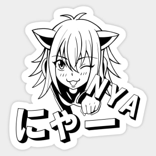 Neko Girl Nya Sticker